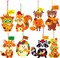 24 Sets Fall Crafts Kits DIY Woodland Animal Ornament Decorations Art Sets